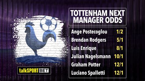 next tottenham manager odds|Next Tottenham Manager Odds: Postecoglou Hot .